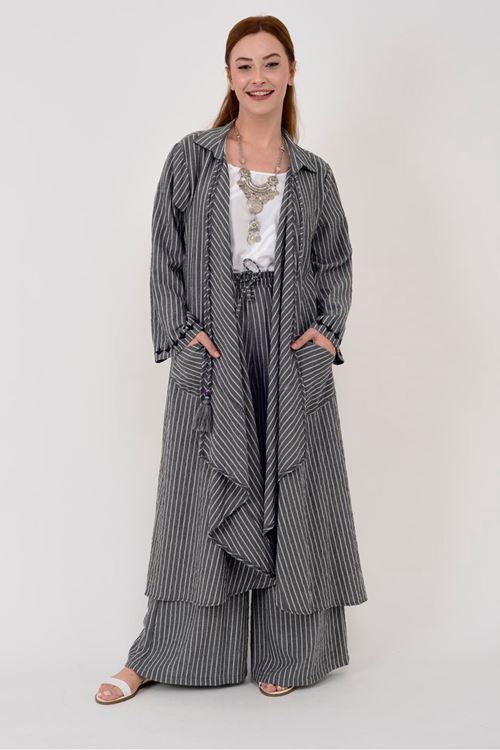 ARKASI ZEYTİN DALI İŞLEMELİ 2'Lİ TAKIM